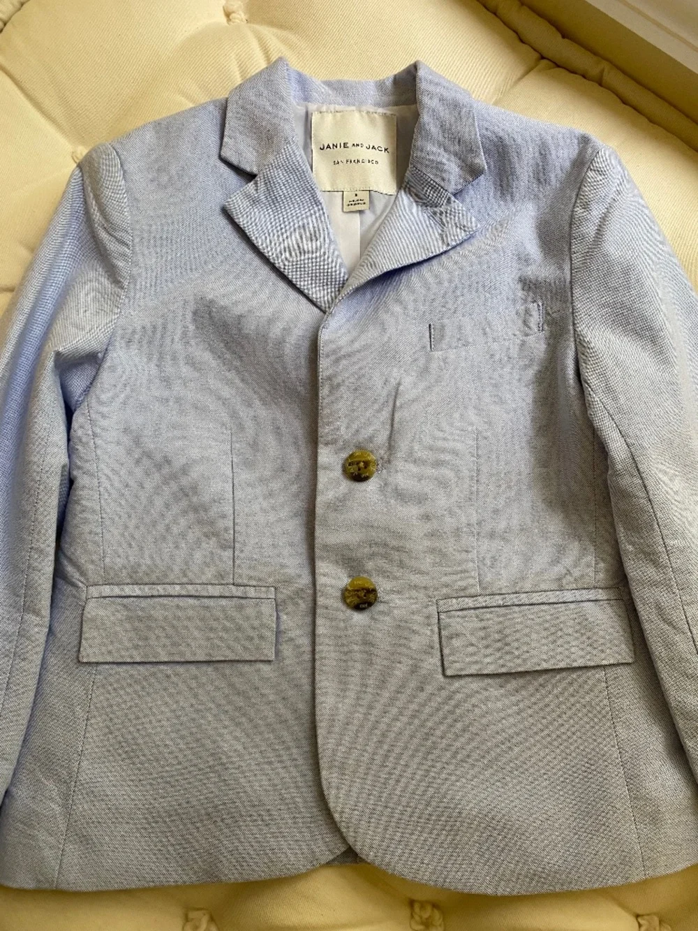 Janie and Jack Blue Oxford Suit Jacket